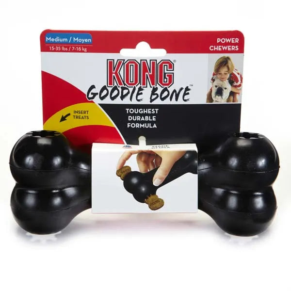 Kong Goodie Bone Treat Dispensing Durable Natural Rubber Dog Toy - Red – Pet  Life