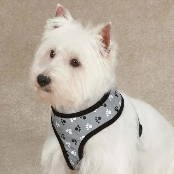 Reflective Paw Print Harness - 3 Sizes